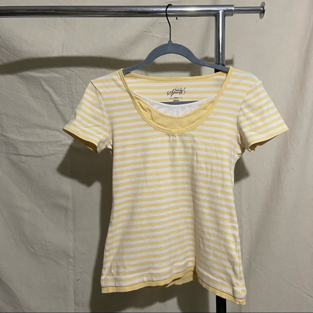 Mock Layered Ribbed Top - Picture 3 of 4